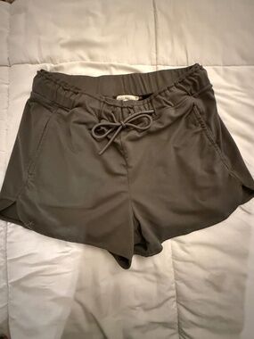 Malibu Taupe Drawstring Shorts XS